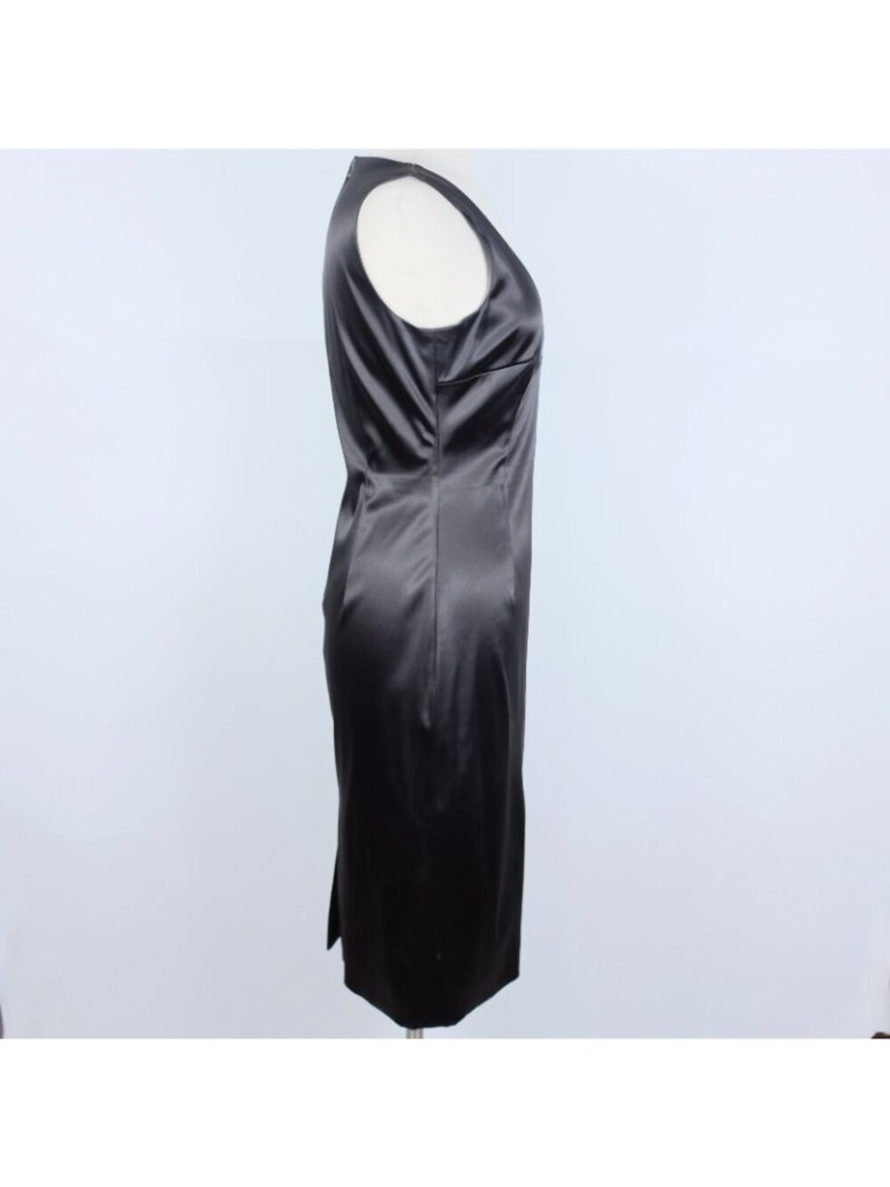 Dolce&Gabbana stretch dress 48 US 12 black satin bodycon - Picture 10 of 14